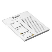 Minimalist Daily To-Do List Notepad | Productivity Notitieblok (Schuin)