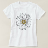 Minimalist Daisy; Summer Daisy Graphic T-shirt (Design voorkant)