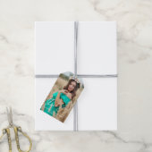 Minimalist dank u baby shower foto cadeaulabel (Met Touw)