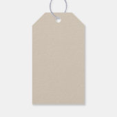 Minimalist dank u baby shower foto cadeaulabel (Achterkant)