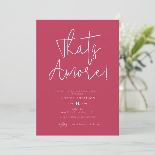 Minimalist dat is nog meer! Bridal Shower-uitnodig Kaart (Staand voorkant)