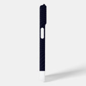 Minimalist Deep Blue Zig Zag Geometric Modern Phon Case-Mate iPhone Case (Achterkant / Rechts)