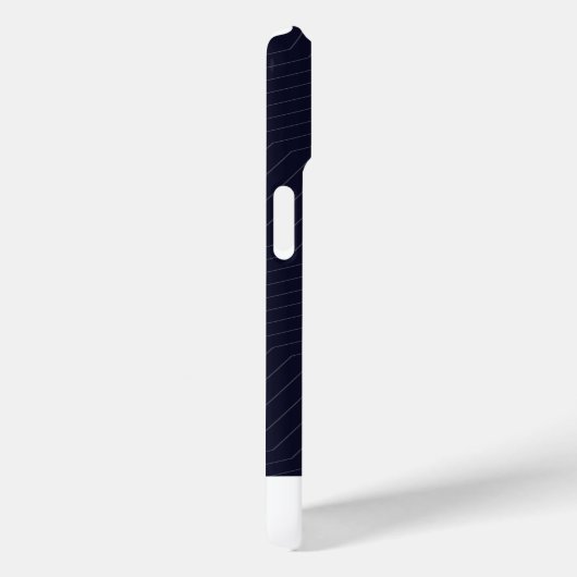 Minimalist Deep Blue Zig Zag Geometric Modern Phon Case-Mate iPhone Case (Achterkant / Rechts)
