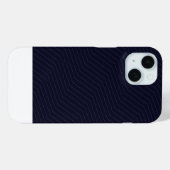 Minimalist Deep Blue Zig Zag Geometric Modern Phon Case-Mate iPhone Case (Achterkant (horizontaal))