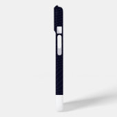 Minimalist Deep Blue Zig Zag Geometric Modern Phon Case-Mate iPhone Case (Achterkant / Links)