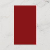 Minimalist Deep Red Wedding RSVP QR Code Informatiekaartje (Achterkant)
