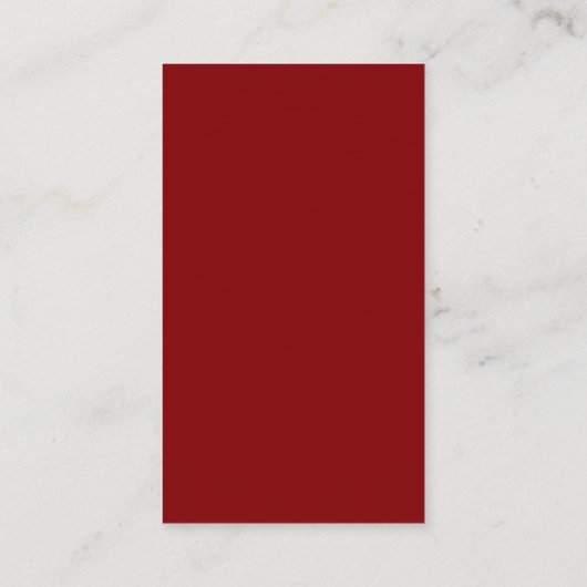 Minimalist Deep Red Wedding RSVP QR Code Informatiekaartje (Achterkant)