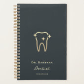 MINIMALIST DENTAAL DENTIST ORTHODONTICS GOLD TOOTH PLANNER (Voorkant)