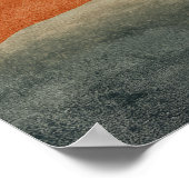 Minimalist Desert River Abstract Wall Art Poster (Hoek)