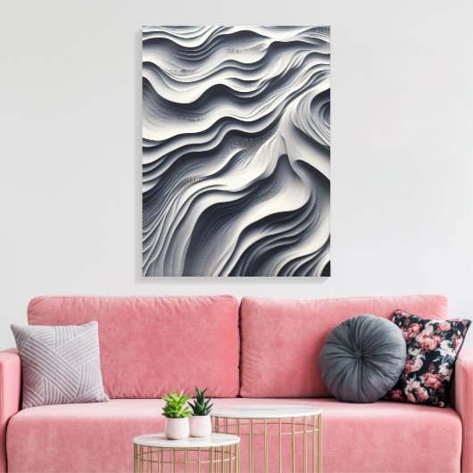 Minimalist Desert Sand Art Print (Insitu (Woonkamer))