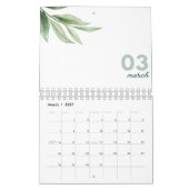 Minimalist Desk Planner, 2025 Desk Organizer, Modu Kalender (Mar 2027)