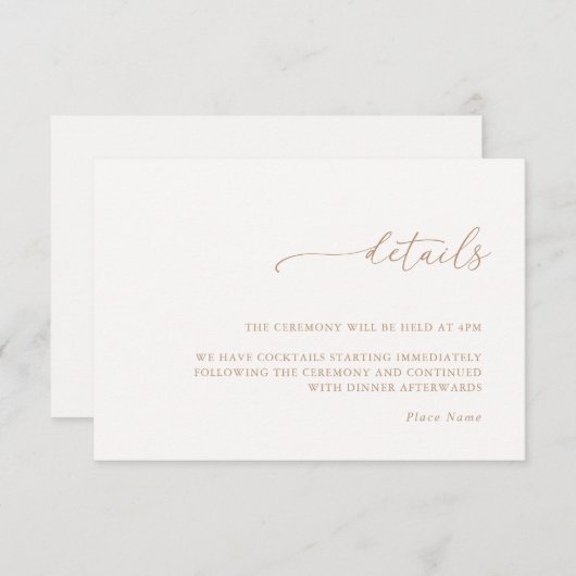 Minimalist Details & QR Code Wedding RSVP Card (Voorkant / Achterkant)