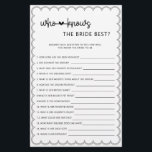 Minimalist die het beste vrijgezellenfeest kent flyer<br><div class="desc">Deze schattige minimalist, die de beste game op bruid vrijgezellenfeest kent, is ontworpen om te coördineren met ons 'Scalloped Border Collectie' en heeft een klassiek ontwerp met een unieke draai. De gescalloped rand is een soort van soort, en zal zeker een kleine retro-voel aan dit spel toevoegen. Als u de...</div>