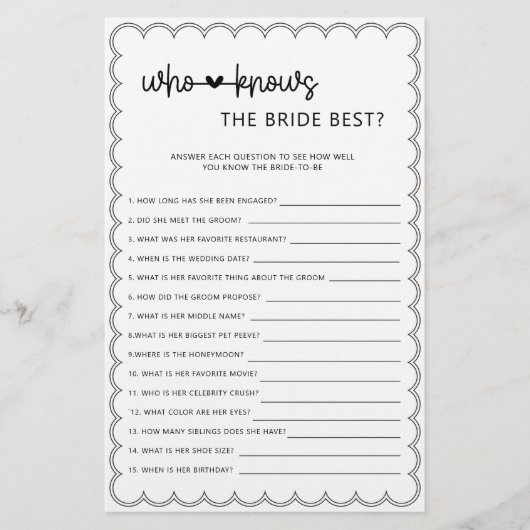 Minimalist die het beste vrijgezellenfeest kent flyer (Voorkant)