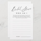 Minimalist die ik vrijgezellenfeest game ben (Voorkant / Achterkant)