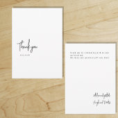 Minimalist Digital Thank You Kaart