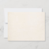 Minimalist dinner table birthday kaart (Achterkant)