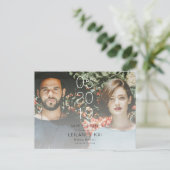 Minimalist Dive de datum foto Briefkaart (Staand voorkant)