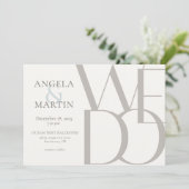 Minimalist Dove Grey Robin Egg Blue Kaart (Staand voorkant)