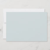 Minimalist Dove Grey Robin Egg Blue Kaart (Achterkant)