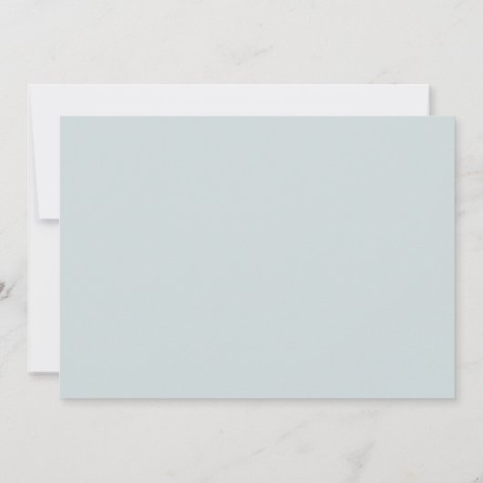 Minimalist Dove Grey Robin Egg Blue Kaart (Achterkant)