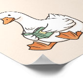 Minimalist Duck Art Print, Cute Duck Wall Decor Poster (Hoek)