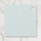  Minimalist Dusty Blue Elephant Baby Shower Bedankjes Labels (Achterkant)