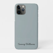 Minimalist Dusty Blue Professional Eenvoudig Case-Mate iPhone Case (Achterkant)