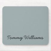 Minimalist Dusty Blue Professional Eenvoudig Muismat (Voorkant)