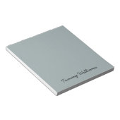 Minimalist Dusty Blue Professional Eenvoudig Notitieblok (Schuin)