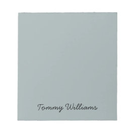 Minimalist Dusty Blue Professional Eenvoudig Notitieblok