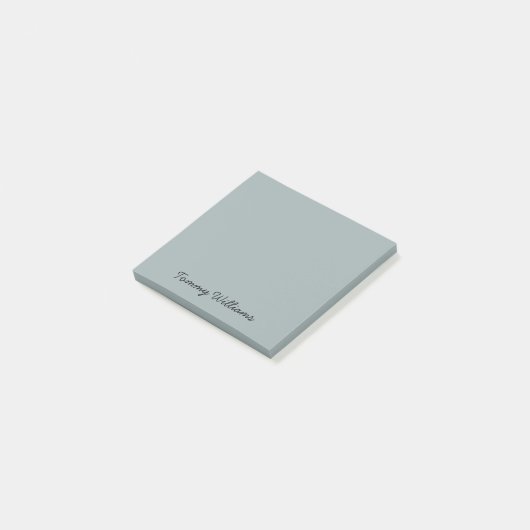 Minimalist Dusty Blue Professional Eenvoudig Post-it® Notes (Schuin)