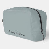 Minimalist Dusty Blue Professional Eenvoudig Toilettasje (Rechterhoek)