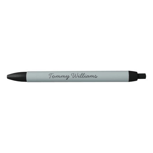 Minimalist Dusty Blue Professional Eenvoudig Zwarte Inkt Pen (Voorkant)