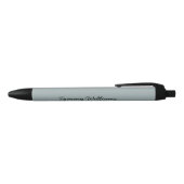 Minimalist Dusty Blue Professional Eenvoudig Zwarte Inkt Pen (Bovenkant)