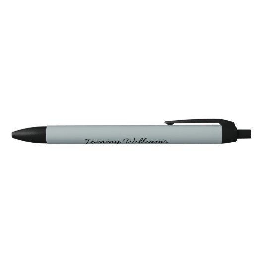 Minimalist Dusty Blue Professional Eenvoudig Zwarte Inkt Pen (Bovenkant)