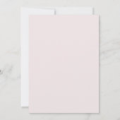 Minimalist Dusty Pink Wedding Invitation Kaart (Achterkant)