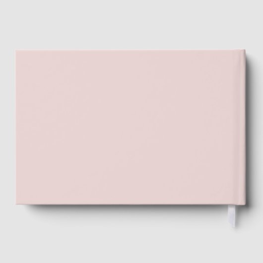 Minimalist Dusty Pink Wedding Program Gastenboek (Achterkant)