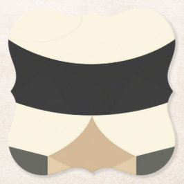 Minimalist Earth Geometry Journal –custom bracket  Kartonnen Onderzetters