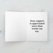 Minimalist Earth Tone Thank You Card Bedankkaart (Binnen)