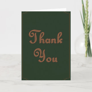 Minimalist Earth Tone Thank You Card Bedankkaart