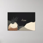 Minimalist Earth Tones Abstract Boho  Canvas Afdruk (Voorkant)