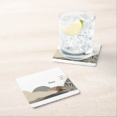 Minimalist Earth Tones Boho "Love"  Kartonnen Onderzetters (Insitu)