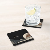 Minimalist Earth Tones Boho "Relax"  Kartonnen Onderzetters (Insitu)