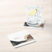 Minimalist Earth Tones Boho "Relax"  Kartonnen Onderzetters (Insitu)