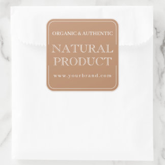 Minimalist Earthy Packing Customer Business Vierkante Sticker