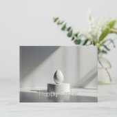 Minimalist Easter Egg on Modern Pedestal (Staand voorkant)