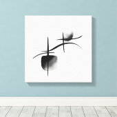 Minimalist Echoes | Premium Canvas op Spieraam Afdruk (Insitu (Houten vloer))