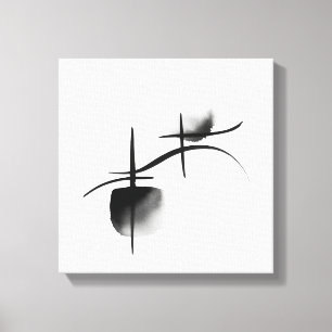 Minimalist Echoes Premium Canvas op Spieraam Afdruk