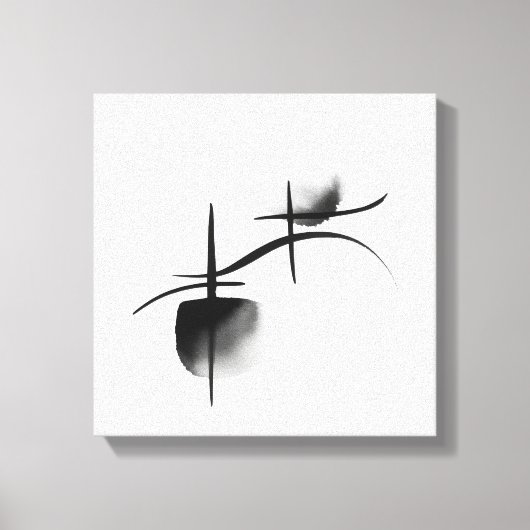 Minimalist Echoes | Premium Canvas op Spieraam Afdruk (Voorkant)
